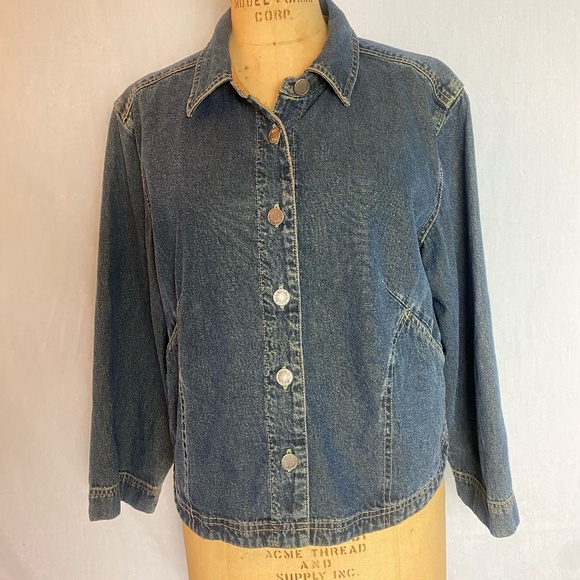 J.Jill denim jacket size LP - Picture 1 of 11
